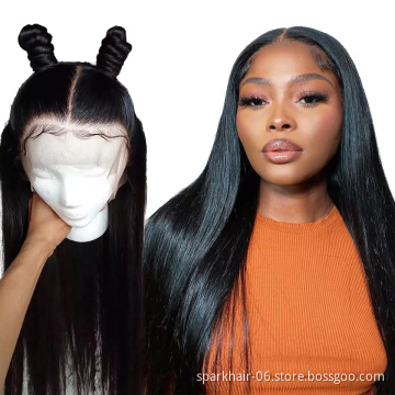 Brazilian Virgin Remy Hair Lace Wigs Pre Plucked 13X4 150% Density Deep T Shape Middle Part HD Lace Frontal Human Hair Wigs